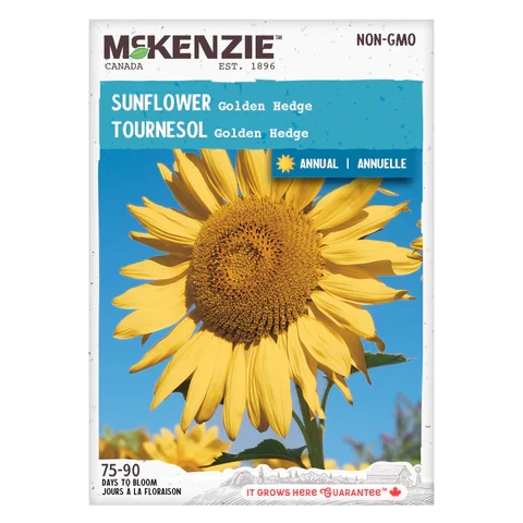 SEMENCES DE FLEURS: TOURNESOL - GOLDEN HEDGE A.E. MCKENZIE CO.