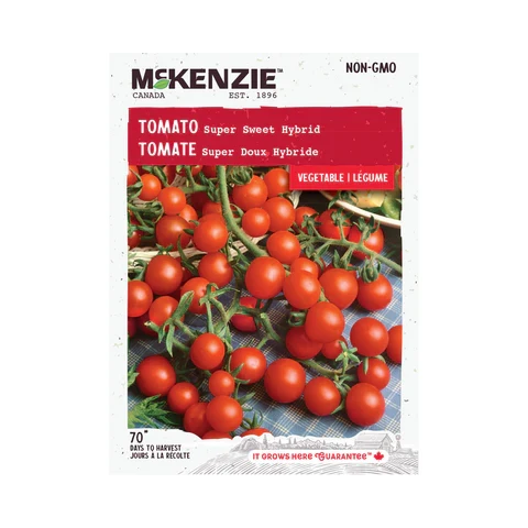 SEMENCES DE LEGUMES: TOMATE - SUPER SWEET A.E. MCKENZIE CO.