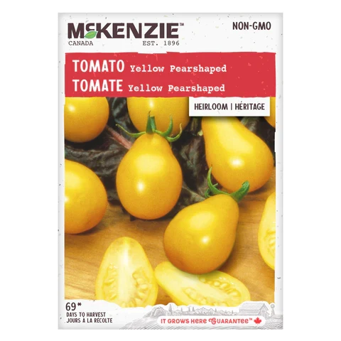 SEMENCES DE LEGUMES: TOMATE - YELLOY PEARSHAPED A.E. MCKENZIE CO.