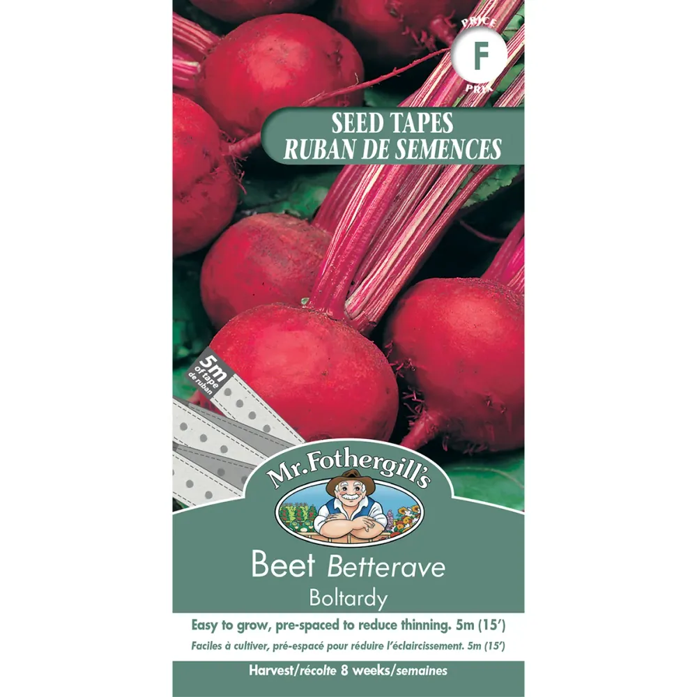 RUBAN DE SEMENCES DE LEGUMES: BETTERAVE - BOLTARDY FOOTPRINT PRODUCTS LIMITED