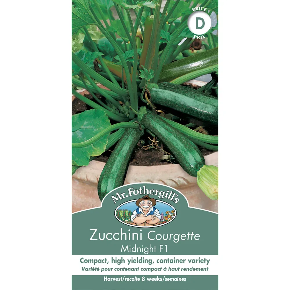 SEMENCES DE LEGUMES: COURGETTE - MIDNIGHT FOOTPRINT PRODUCTS LIMITED