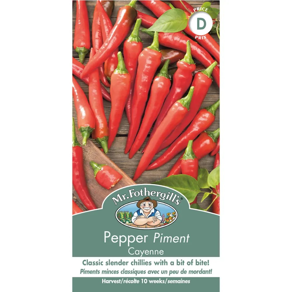 SEMENCES DE LEGUMES: PIMENT - CAYENNE FOOTPRINT PRODUCTS LIMITED