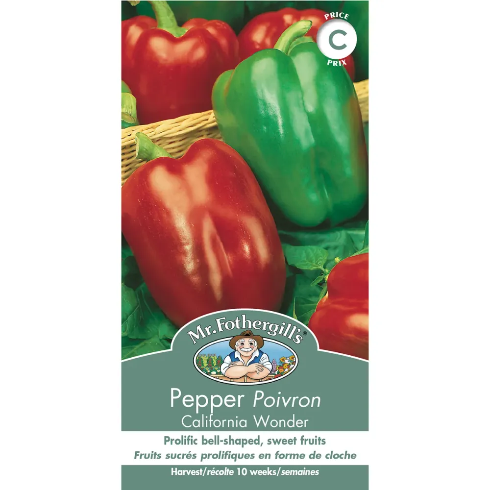 SEMENCES DE LEGUMES: POIVRON - CALIFORNIA WONDER FOOTPRINT PRODUCTS LIMITED