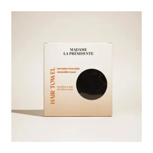 Serviette réversible microfibre & satin - Cheveux Madame La Présidente