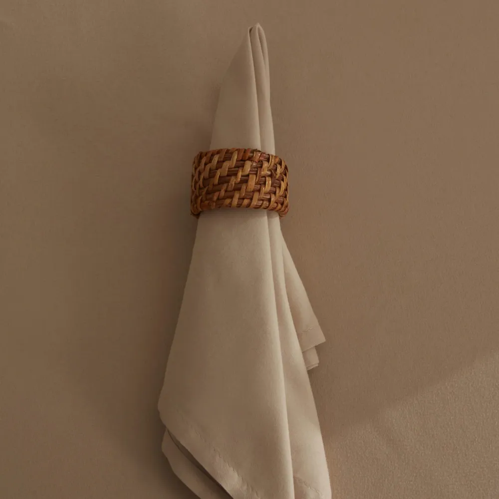 Karaca Home Belle Lot de 2 Serviettes en Tissu Antitache Beiges 40x40 cm