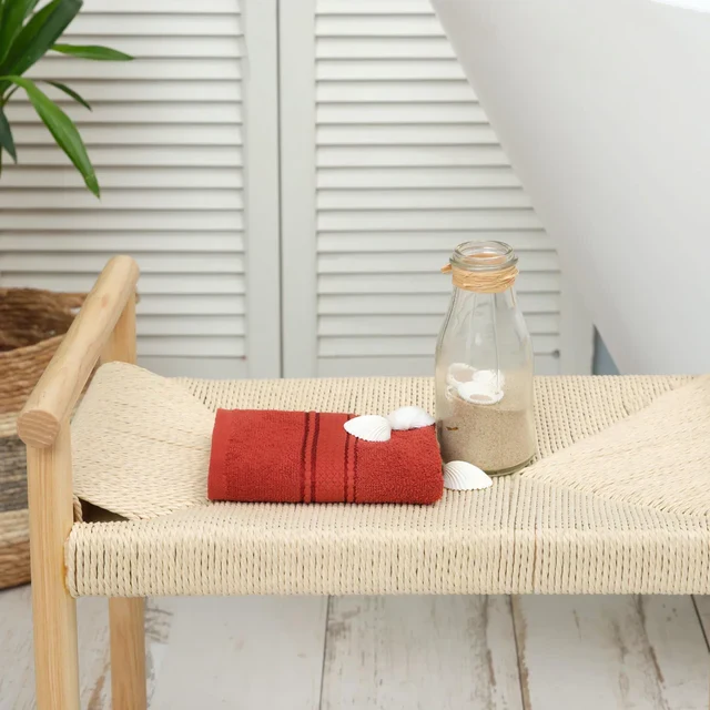 Karaca Home Daily Velouté Serviette Terracotta 100 % Coton 30x50 cm