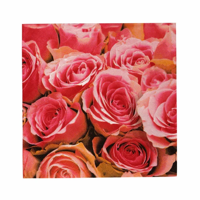 Karaca Home Serviettes en Papier Rose Pâle Set de 20 33x33 cm (Modèle Imperméable)