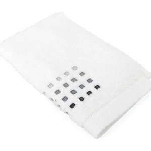 Serviette invité 33x50 cm NATUREL SQUARES Blanc 550 g/m2