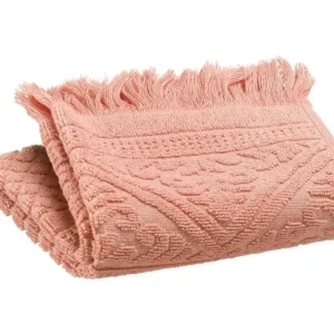 Serviette invité uni Zoe argile 30 x 50 cm Vivaraise pour Famille