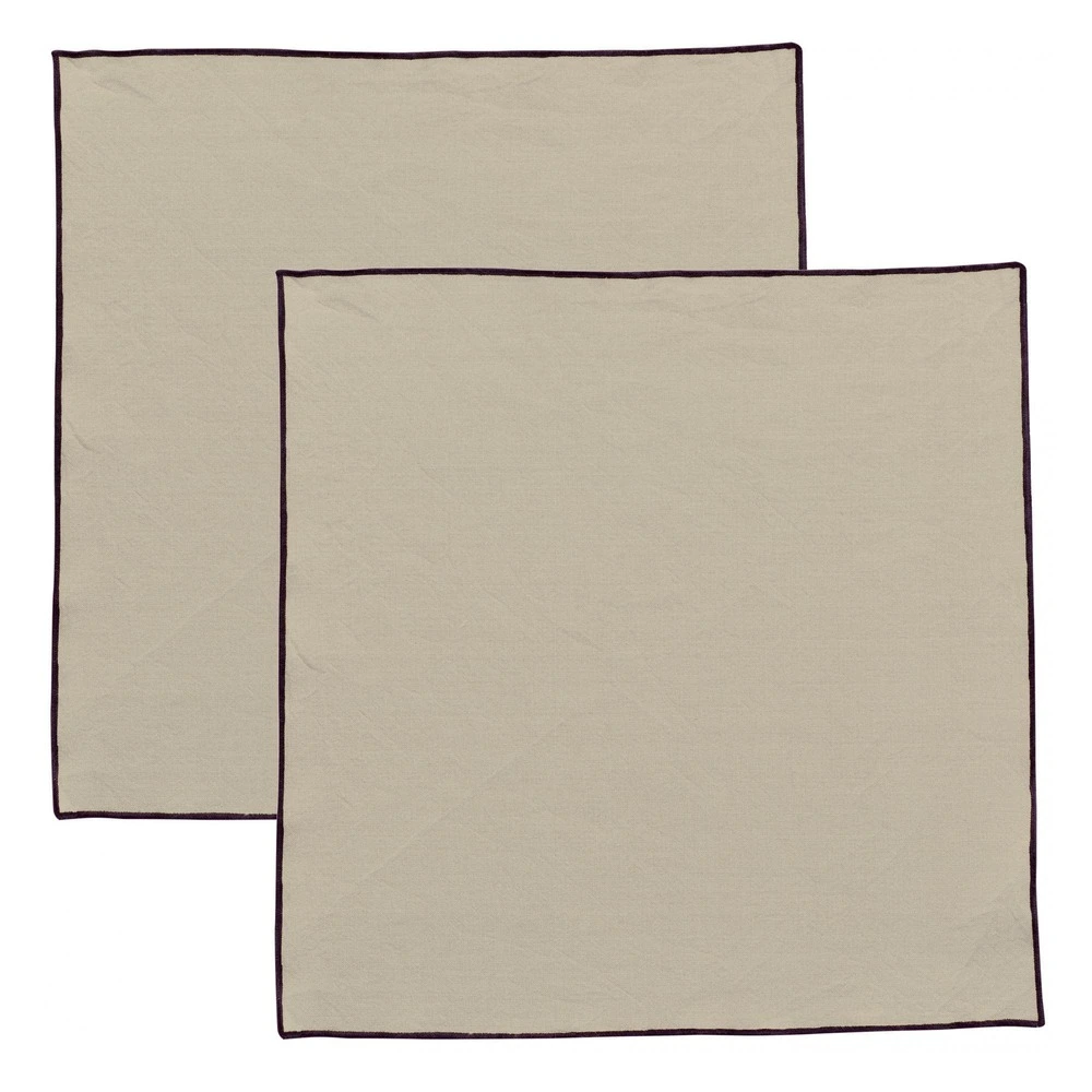 Serviette de table recyclée grace ficelle 40 x 40 cm pour Fêtes