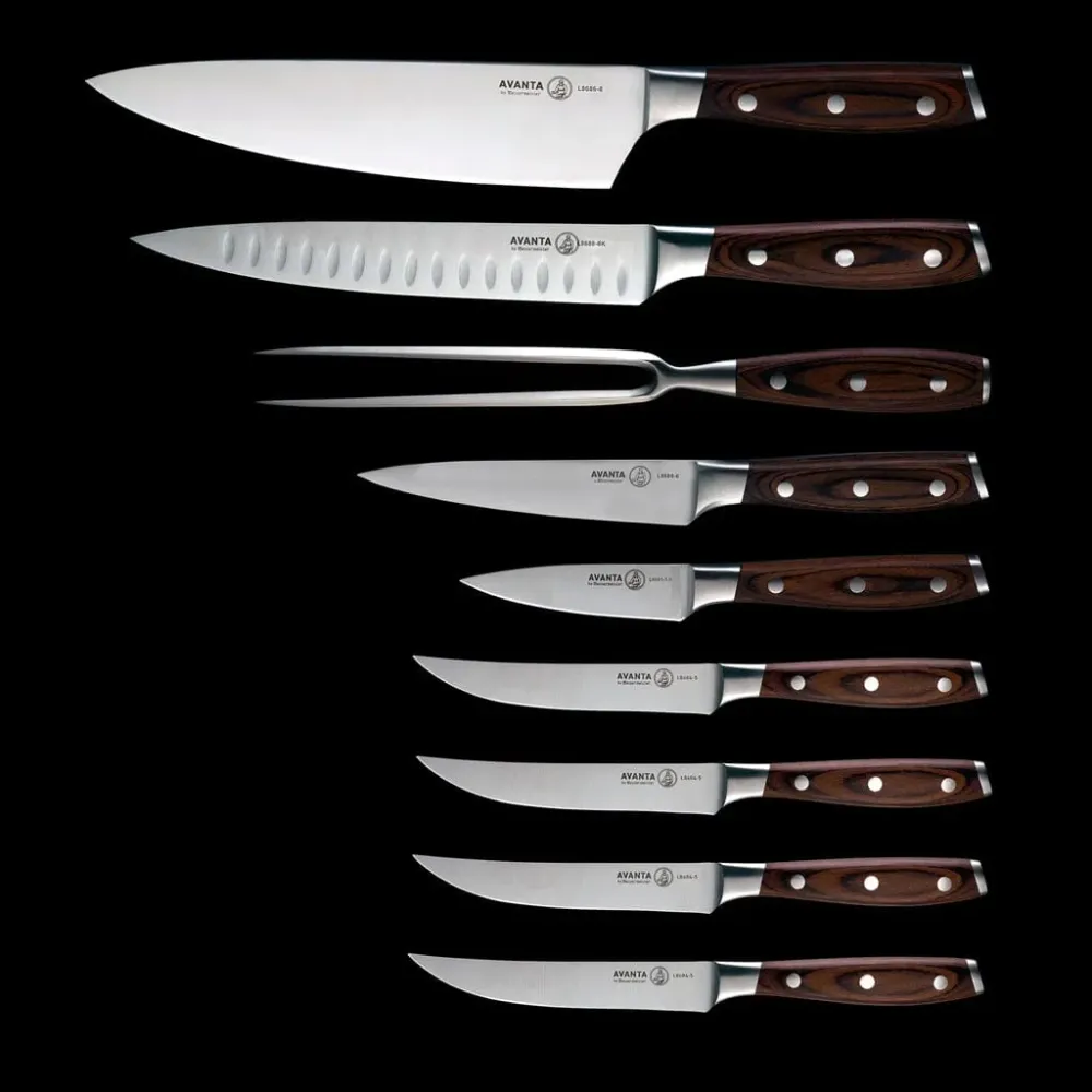 Messermeister - Ensemble de couteaux Avanta 10 pièces avec bloc de couteaux magnétique