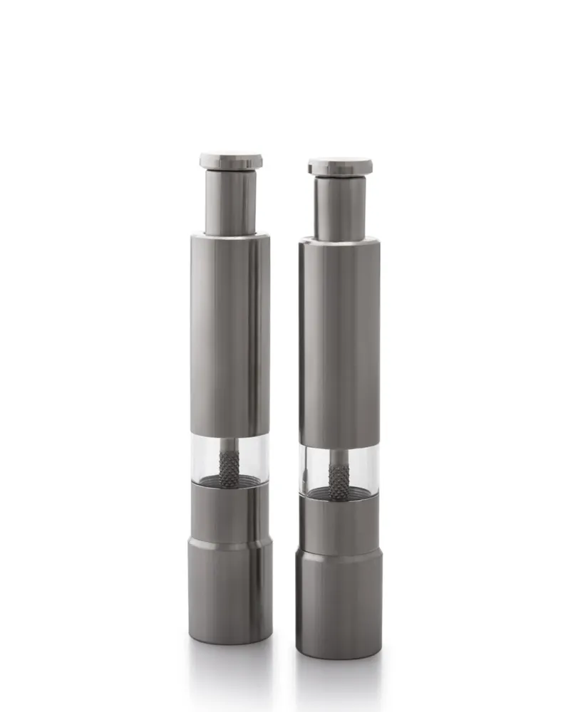 Carrol Boyes Salt & Pepper Set Daily Grind - Ton argent