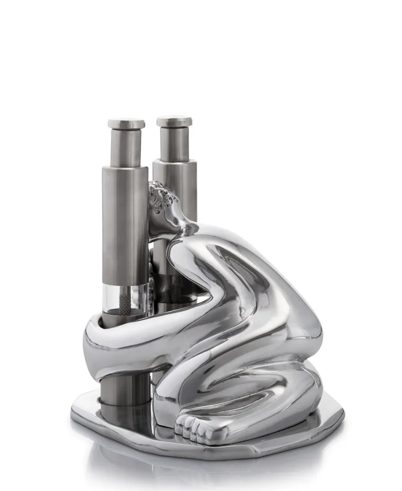Carrol Boyes Salt & Pepper Set Daily Grind - Ton argent