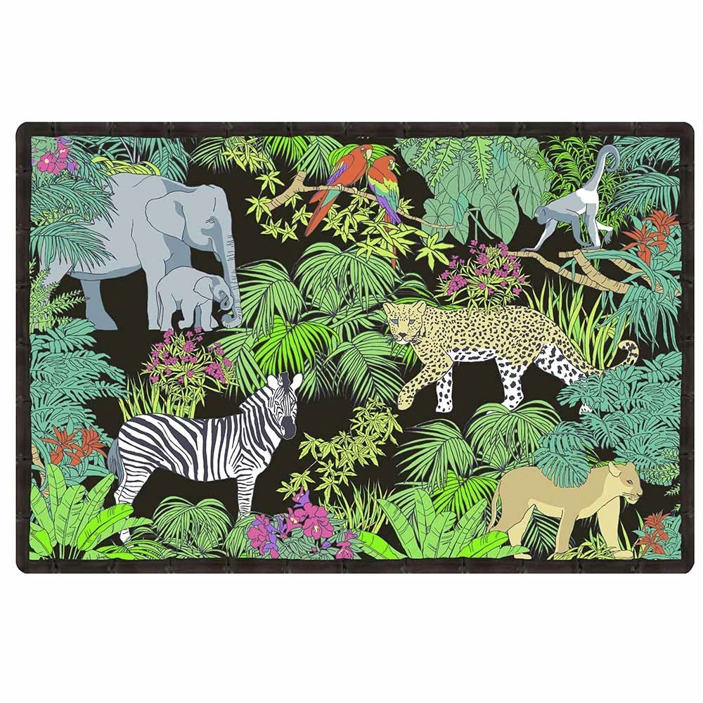 Coton Égyptien 6 sets de table 45x30cm jungle