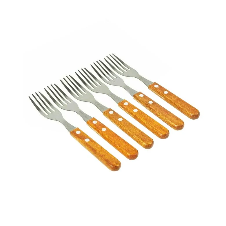 Kitchen Life 6 Piece Fork Set Ton argent