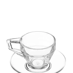 Pasabahce 12 Piece Shiny Teacup & Saucer Set - Clair