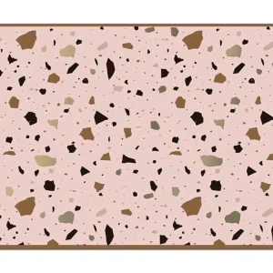 Tablier de Cuisinier Set de table terrazzo rose et or