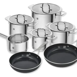 Sets de cuisson Zwilling TrueFlow 5 pièces + Sets de cuisson en aluminium Demeyere Industry 3 Ceraforce - ø 24 et 28 cm po...