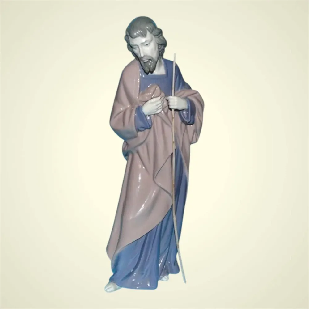 Statue en porcelaine brillante NAO Saint Joseph