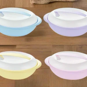 CONTENEDOR DE PLÁSTICO OVALADO CON TAPA Kitchen Depot