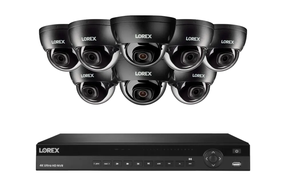 Enregistreur vidéo en réseau Lorex Elite Series avec caméras dôme IP A10 - Système filaire 4K 16 canaux 4 To Lorex Discont...