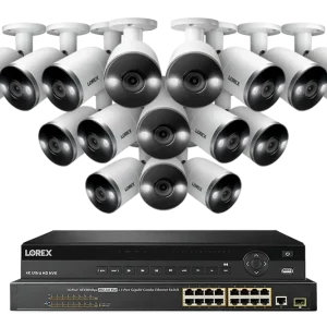 Enregistreur vidéo en réseau Lorex Elite Series avec caméras IP Bullet - Système filaire 4K 32 canaux 8 To Lorex Discontinued