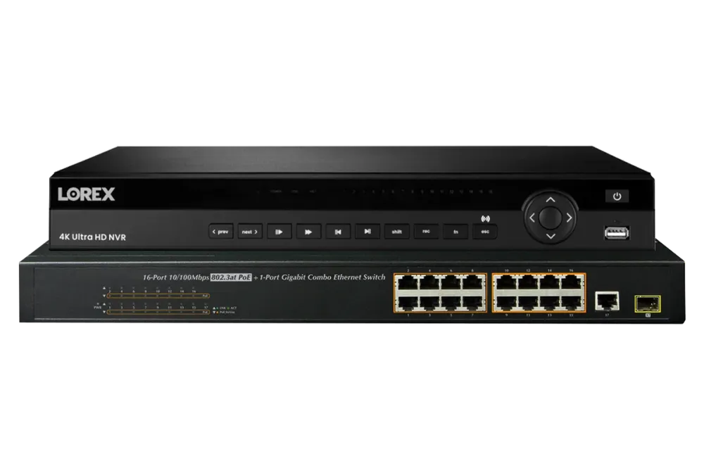 Enregistreur vidéo en réseau Lorex Elite Series avec caméras IP Bullet - Système filaire 4K 32 canaux 8 To Lorex Discontinued