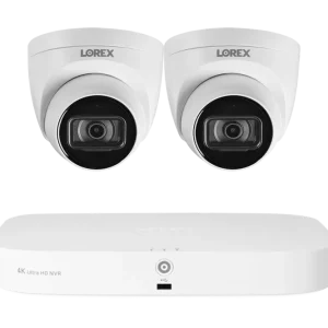 Système NVR Lorex Fusion 4K 16 canaux (8 filaires + 8 Wi-Fi) 2 To avec caméras dôme avec écoute audio Lorex Discontinued
