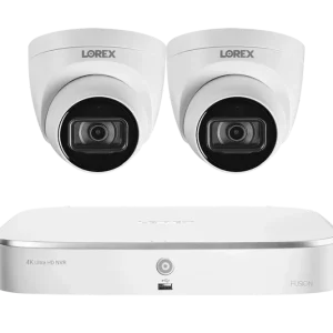 Système NVR Lorex Fusion 4K 16 canaux (8 filaires + 8 Wi-Fi) 2 To avec caméras dôme avec écoute audio Lorex Discontinued