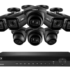 Système NVR nocturne intelligent Lorex 16 canaux 30 FPS 4K 4 To avec caméras IP à dôme audio d'écoute et caméras IP à foca...