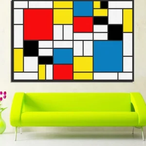Reproduction Piet Mondrian "Abstraction Géométrique" fine art france
