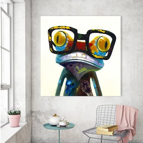 Toile la Grenouille avec les grosses lunettes Home Deco