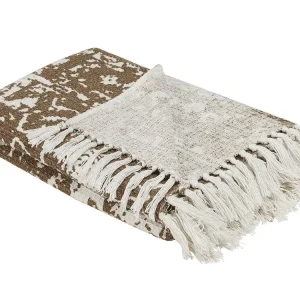 Blanket PAZARYERI En coton 130 x 180 cm Brown