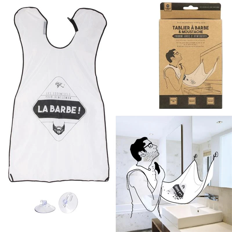 Chemins de Table TABLIER À BARBE BLANC/NOIR