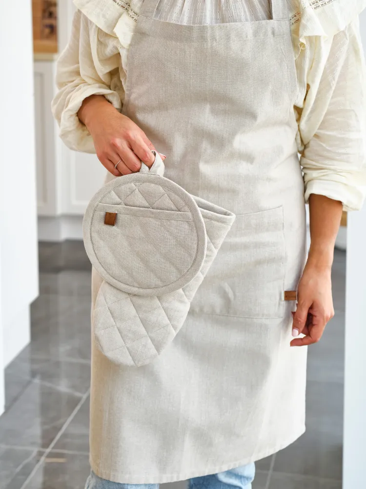 Chemins de Table Tablier de cuisine Cosy & Trendy en tissu Sand