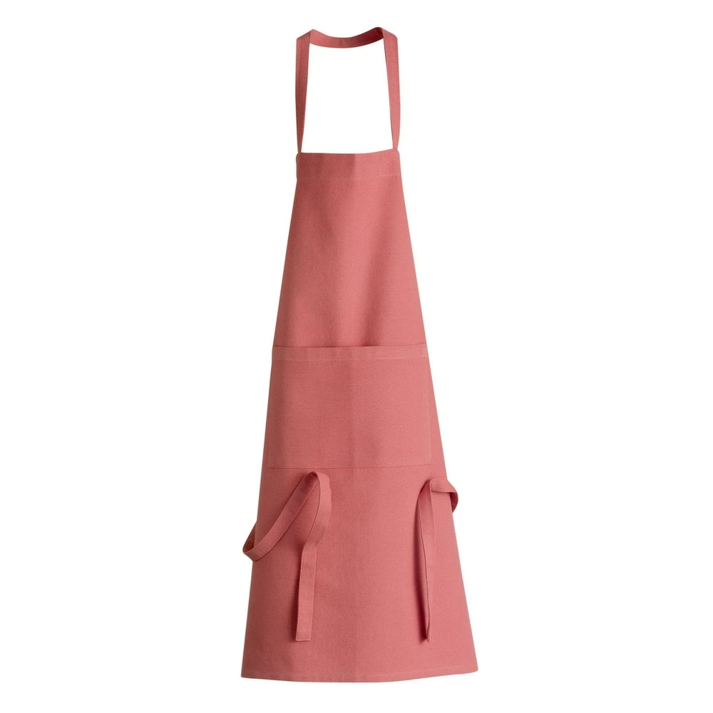 Chemins de Table Tablier de cuisine recyclé dario bois de rose 85 x 72 cm