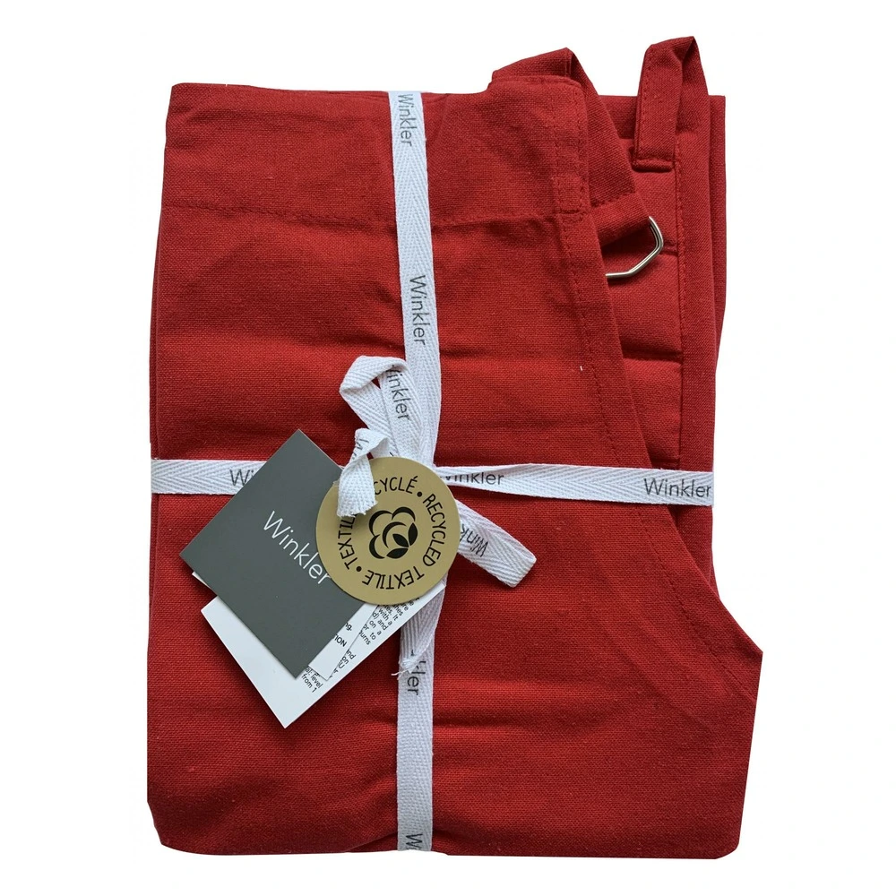 Nappe Rectangulaire Lot tablier de cuisine et manique dona recyclé rouge 85 x 72 cm