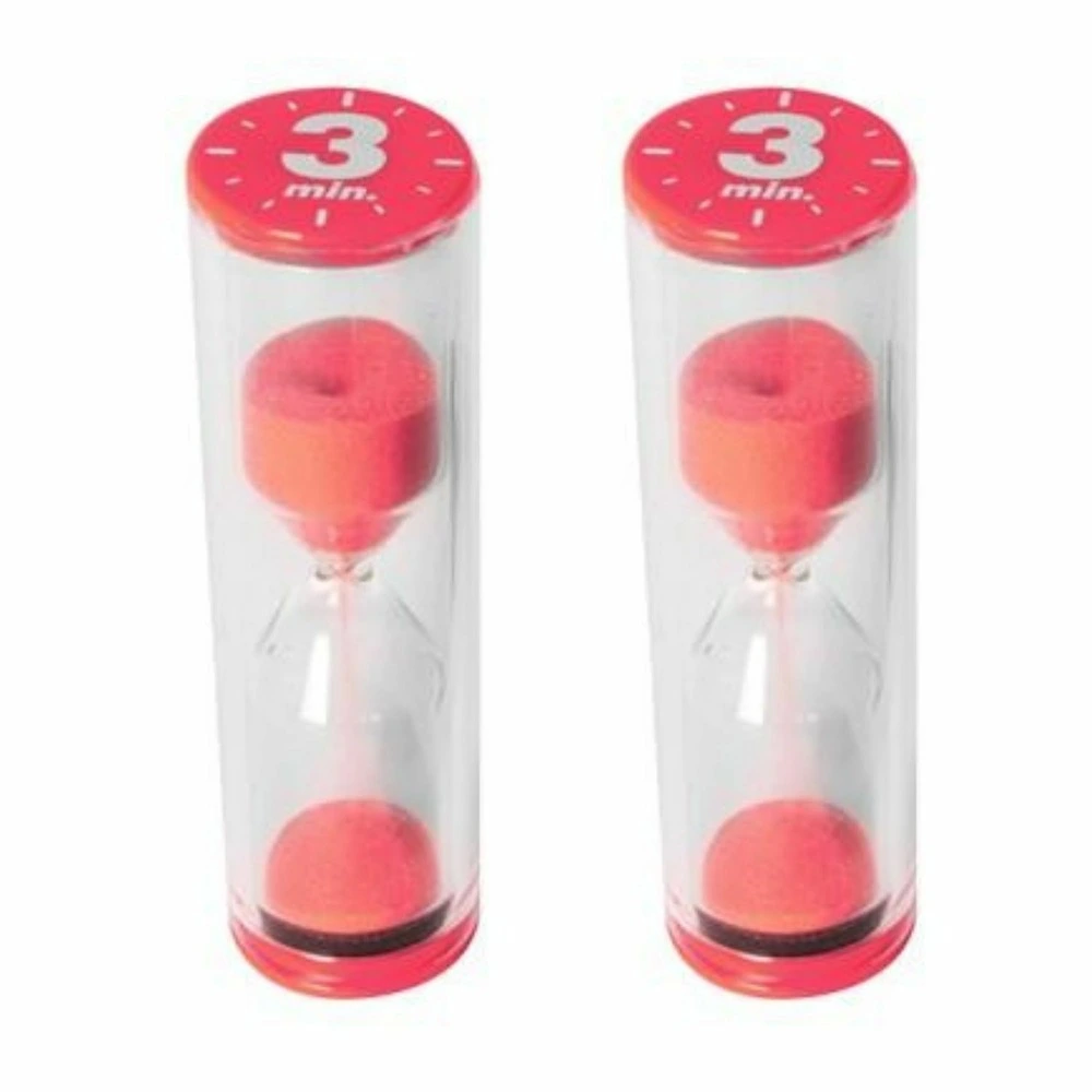 2 sabliers rouges 3 minutes (Modèle Imperméable)