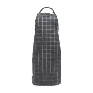 Tablier de cuisine 60x90 cm coton RÉCENT SQUARES gris pour Famille