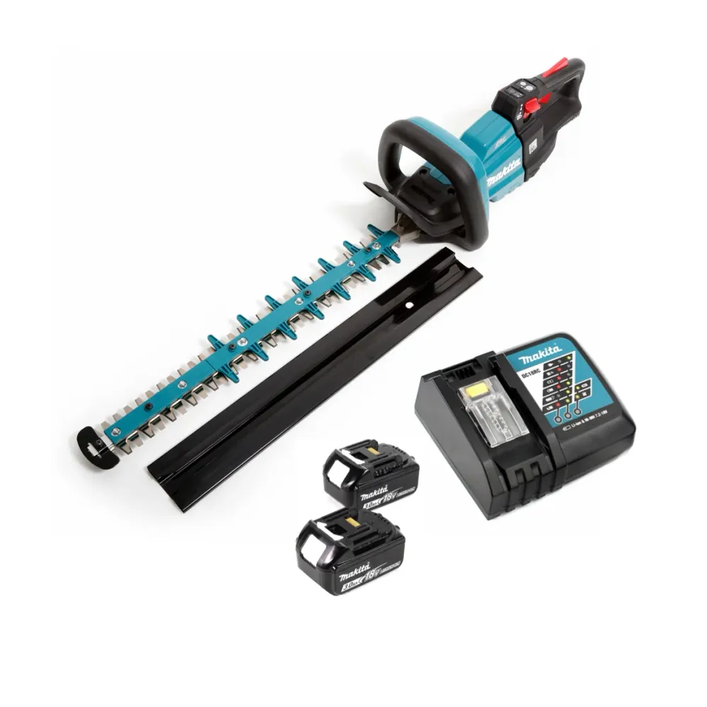 Makita DUH 502 RF Taille-haie sans fil 18V 50cm + 2x Batteries 3.0Ah + Chargeur