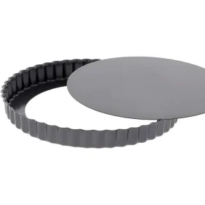 Balance de cuisine Moule à tarte 20 cm en acier antiadhésif avec fond démontable