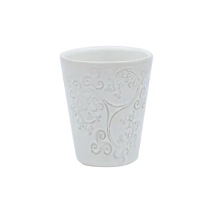 TASSE ESPRESSO TRISKELLS RELIEF BLANC