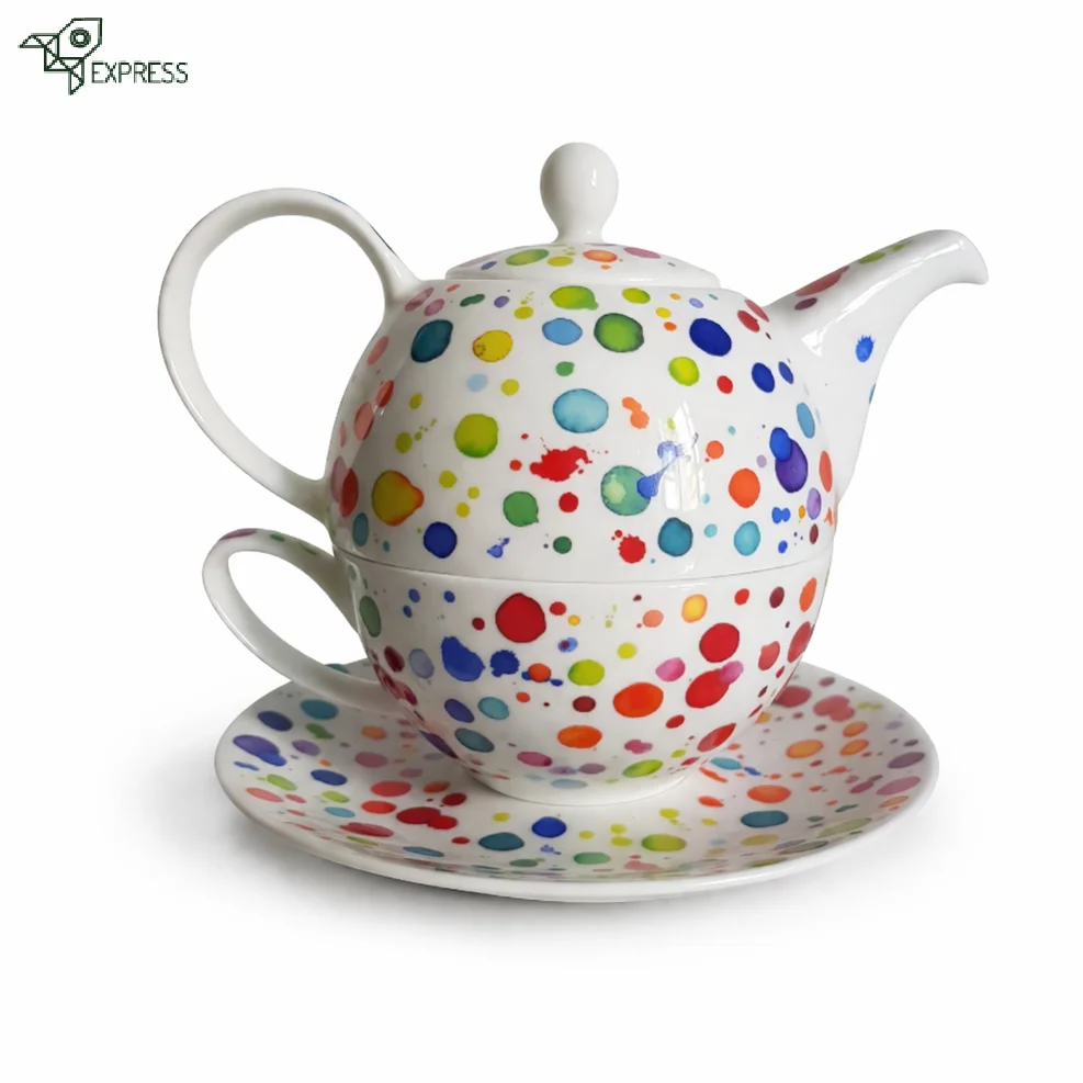 Théière Solitaire à Pois <br> Dunoon 500ml Theieres Du Monde