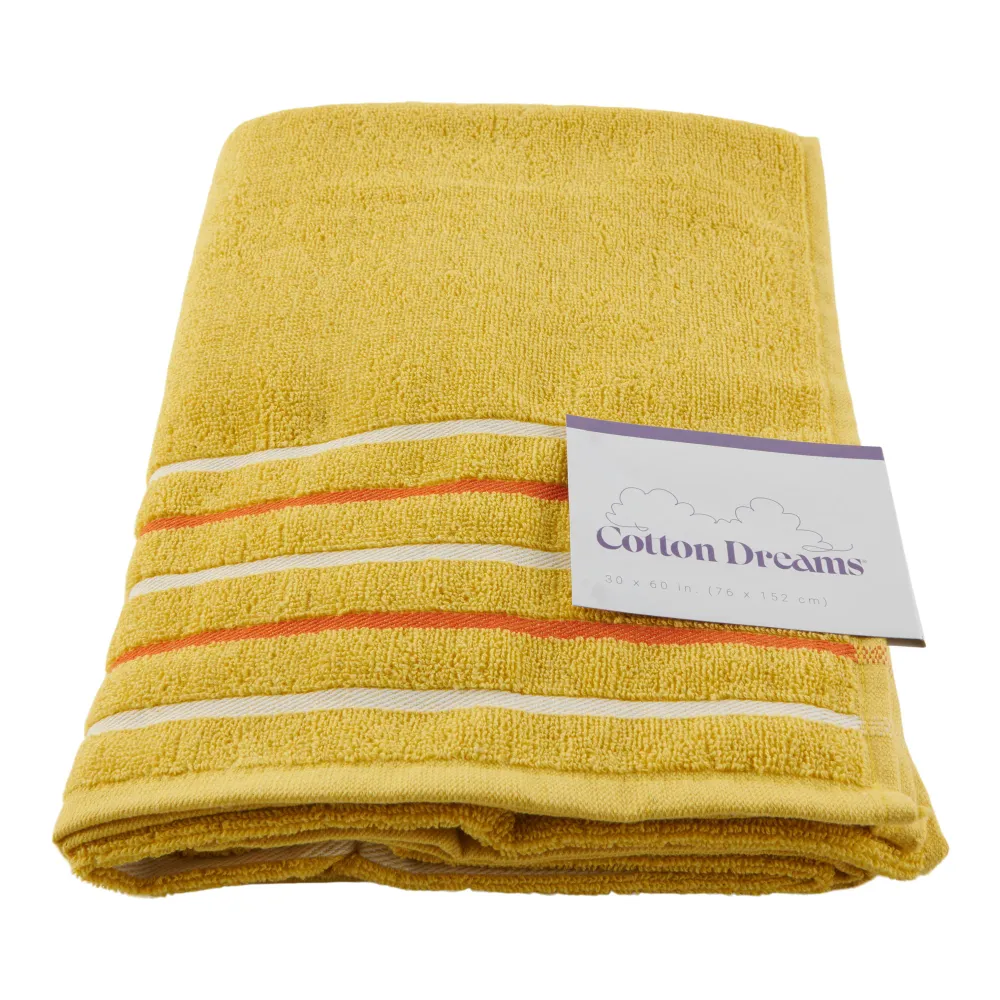 Serviette de plage avec coutures Cotton Dreams, 30 po x 60 po