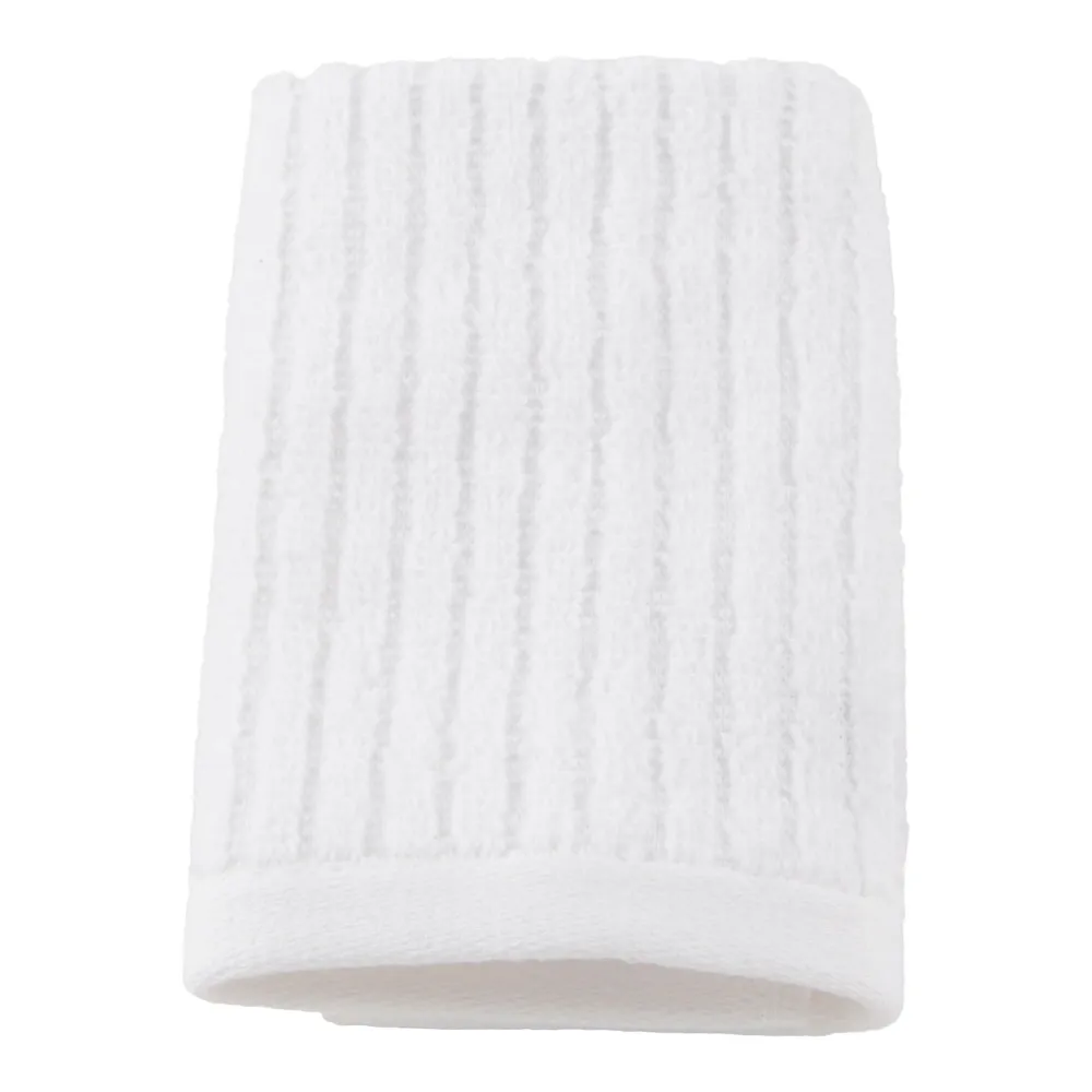 Débarbouillette côtelée de couleur unie HomeStyles, 13 po x 13 po