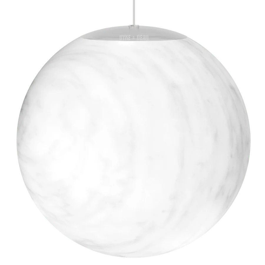 PENDENTIF GLOBE EN MARBRE OPALE 400mm DYKE & DEAN