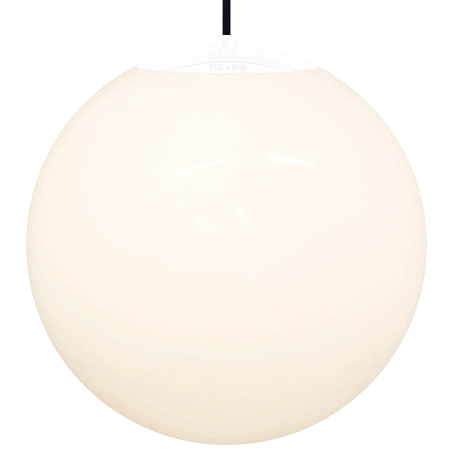 PENDENTIF GLOBE OPALE BLANC 500mm DYKE & DEAN