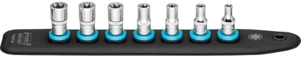 Hazet SmartRail avec 7 fentes carré 63 mm (1/4 pouce) profil TORX® externe E5 E6 E7 E8 E10 E11 E12 nombre d'outil...