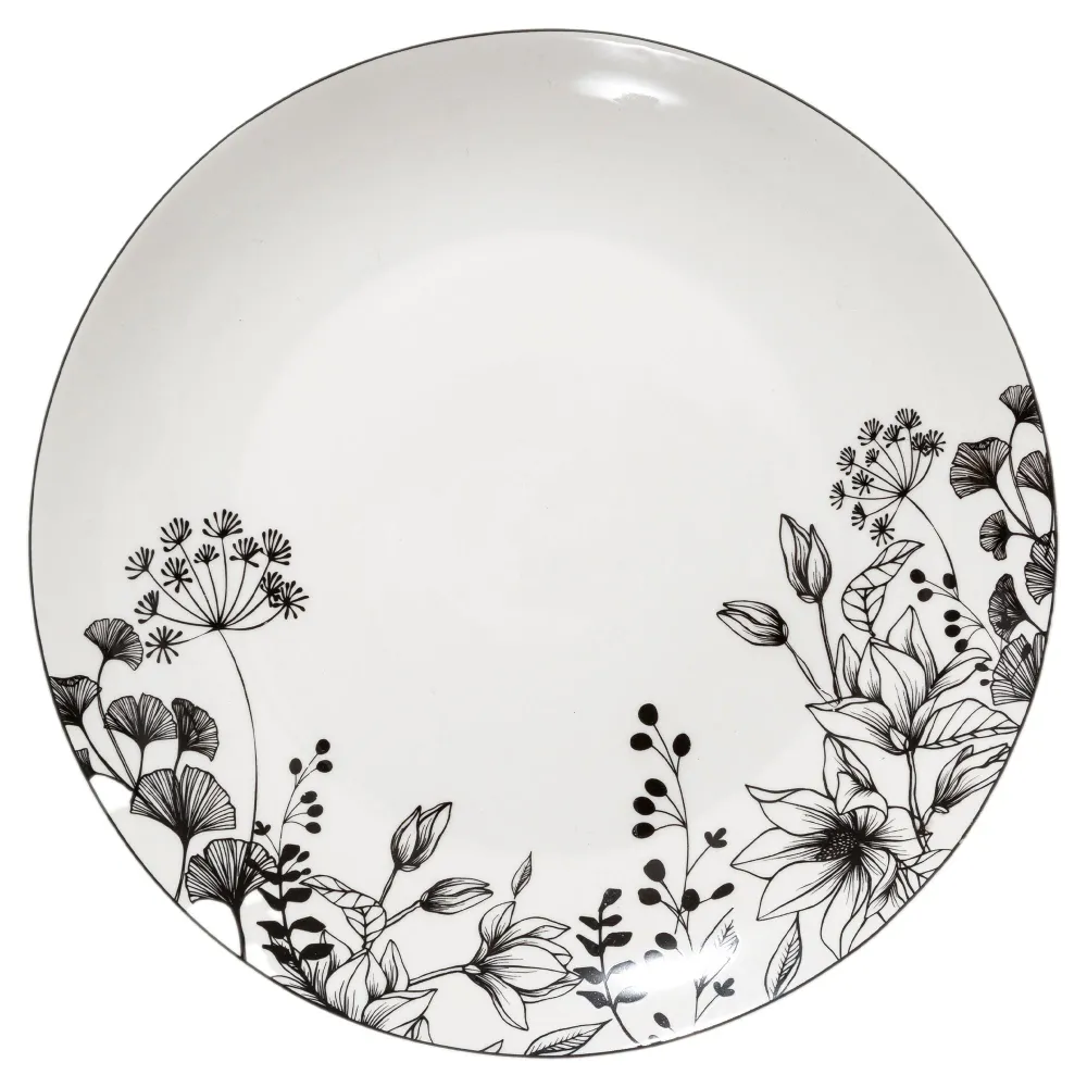 Assiette plate floral 27cm Stokomani
