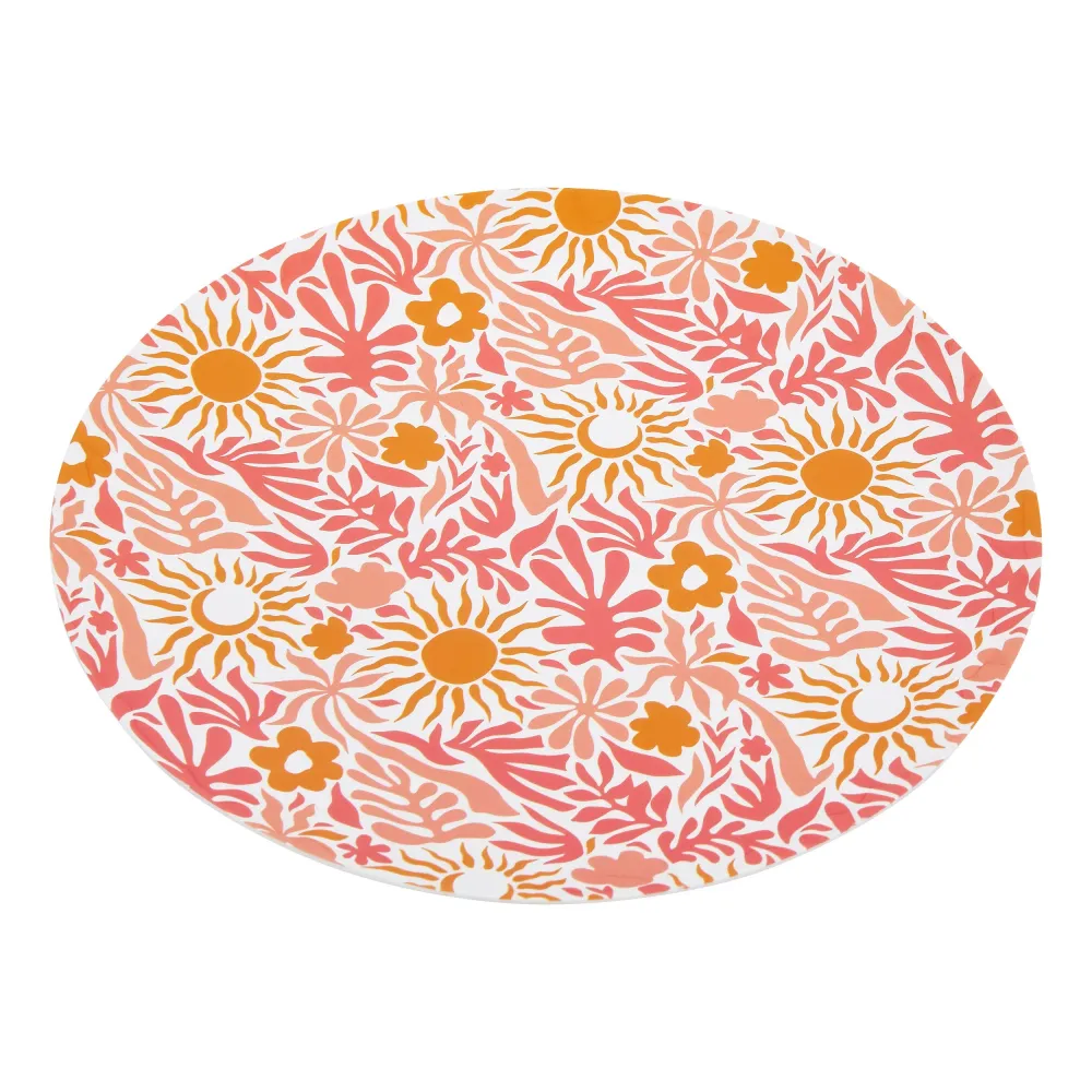 Assiette Print Solea 25?cm Stokomani